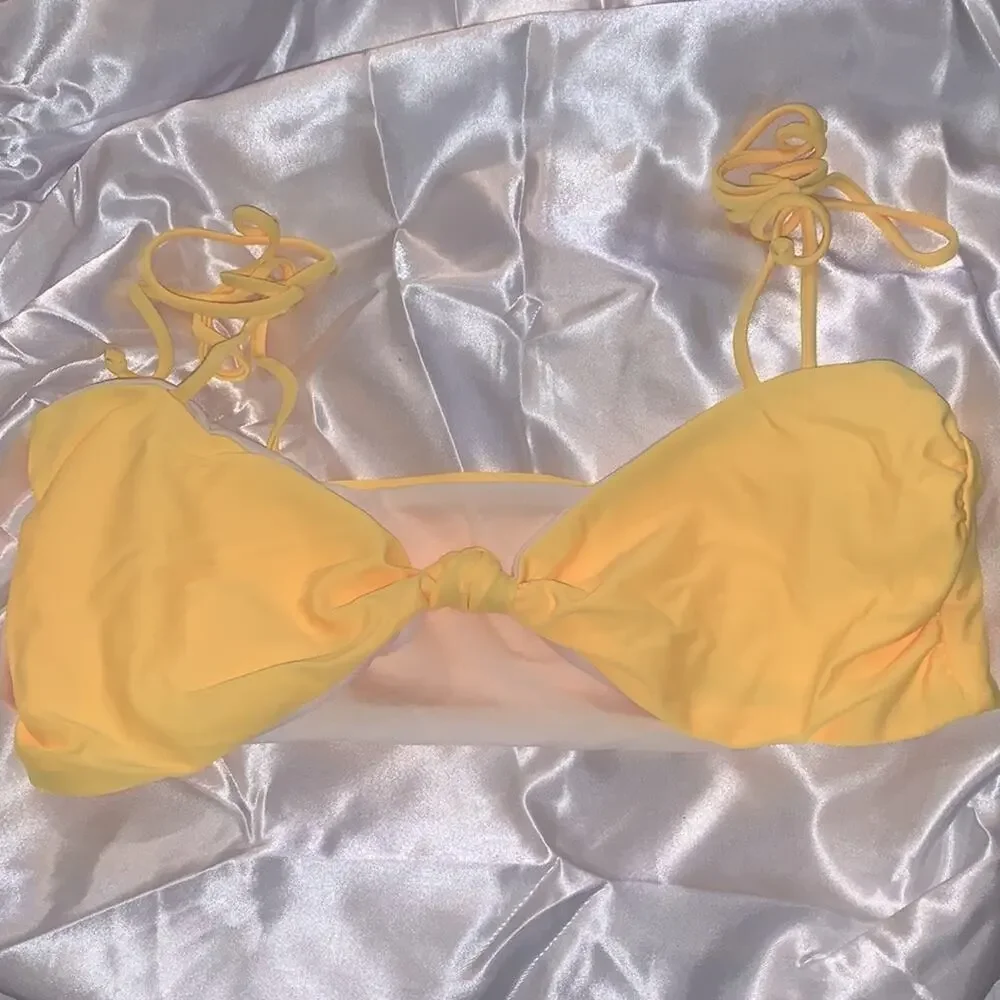 FASHION‎ NOVA Island Girl Bikini. Yellow. Large.